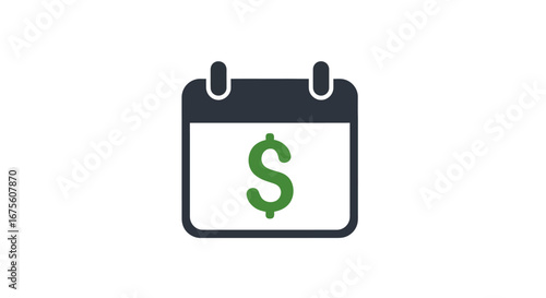 Financial Calendar Symbolizing Scheduled Payments and Recurring Expenses in Business and Personal Finance