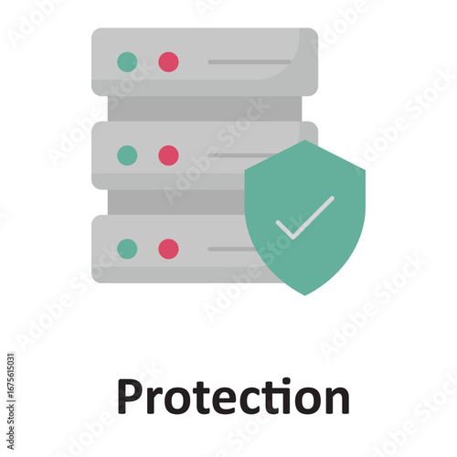 Data protection, Vector Icon which can easily modify or edit