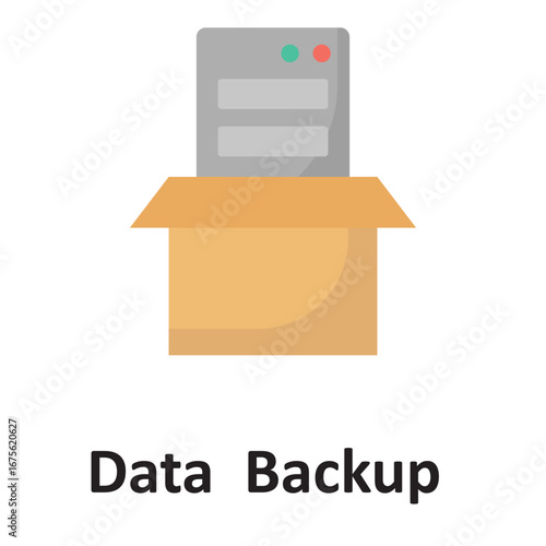 Data base backup Vector Icon which can easily modify or edit