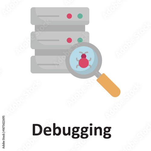 debugging  Vector Icon which can easily modify or edit