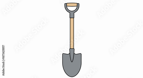 Simple illustration of a shovel.