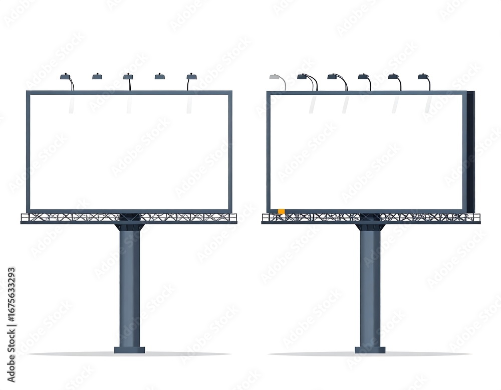 Obraz premium Two blank billboard designs