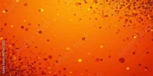 Closeup abstract background of fresh golden beer drops and bubbles on a wet glass