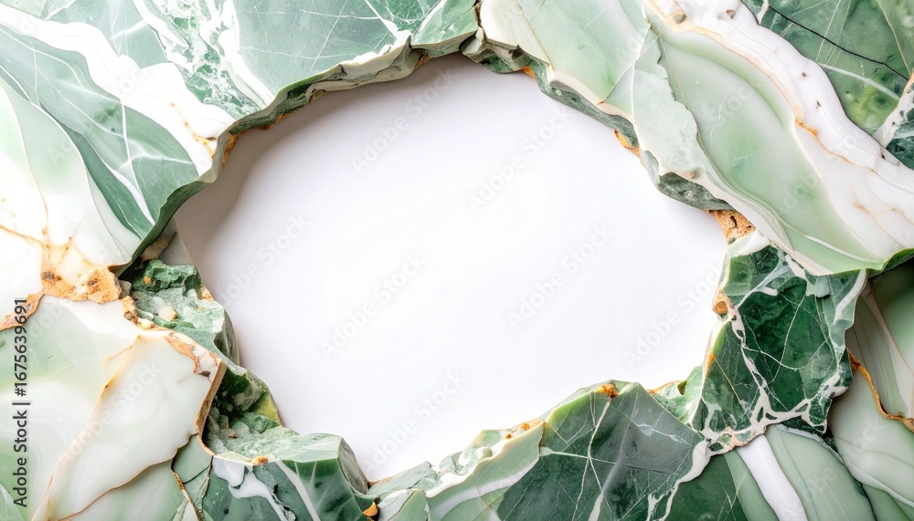 Fototapeta premium Abstract Green Stone Formation A Natural Texture and Elegant Design