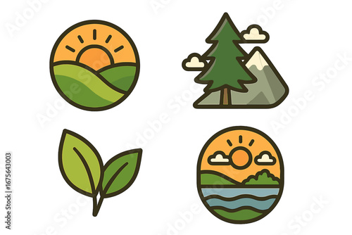 Tailor Sewing Linear Floral Logo Design Vector Cartoon Illustration with Transparent Background, Elegant Seamstress Emblem, Fashion and Craft Badge, Custom Apparel Branding