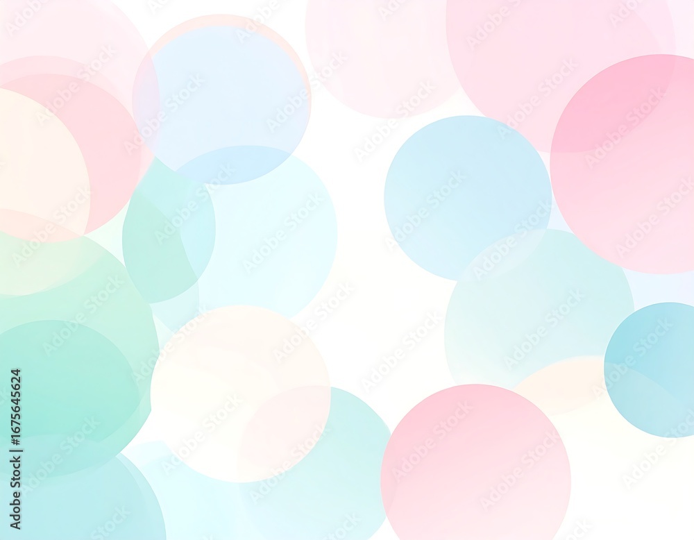Abstract background with soft pastel circles Abstract background with soft pastel circles