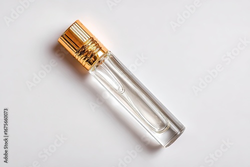 Roll on perfume on a white background