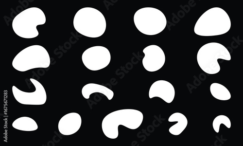 Fotografi Organic shape liquid form set