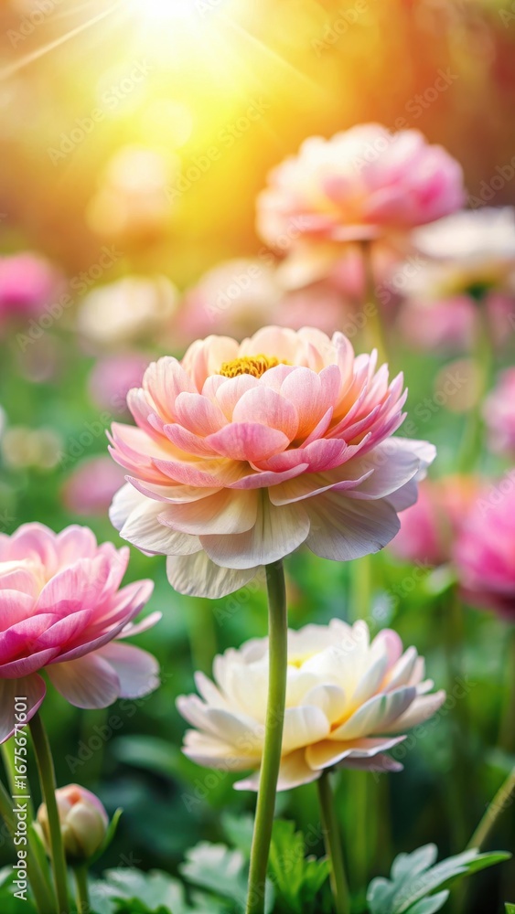 Fototapeta premium Delicate flower petals unfolding