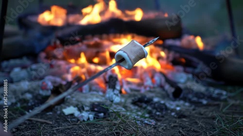 Wallpaper Mural Marshmallow roasting over a fire, camping and outdoor cooking Torontodigital.ca