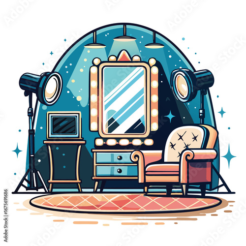 Dressing room scene
