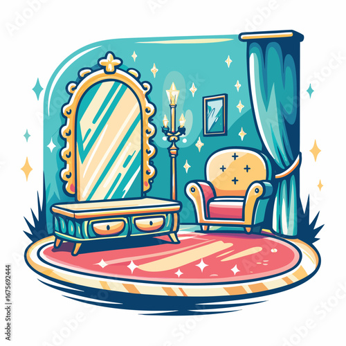 Cartoon room interior (2)