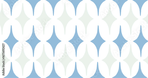 Green And Blue Light Transparent Vintage Diamond Pattern