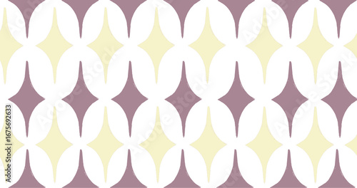 Yellow Transparent Vintage Diamond Pattern