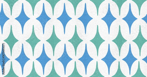 Natural Colors Vintage Diamond Patter