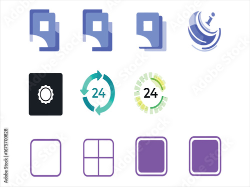 Versatile Icon Set  Clean, Modern Design Elements for Web and App Development