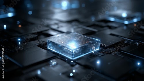 Future Technology Chip Core Processor Running