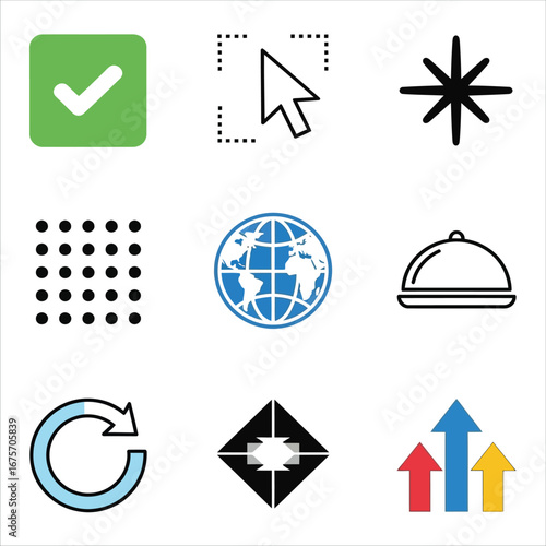 Universal Icon Set Versatile Design Elements for Projects
