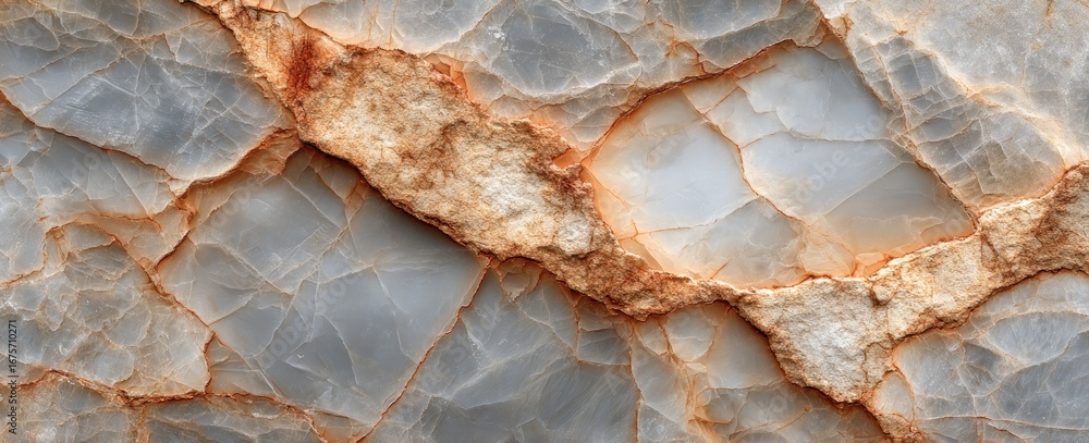 Fototapeta premium Textured stone surface with light and dark veining