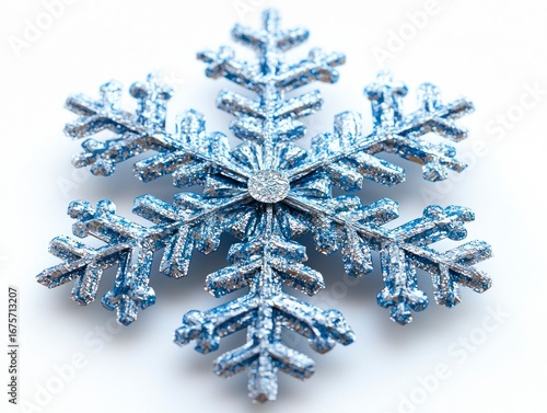 Realistic Snowflake Installation in Large Scale Paper Design with High-Quality Details and Stunning Colors for Imagery