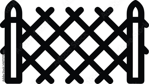 Chain fence vector icon.eps