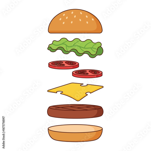 Burger Disassembled A Delicious Breakdown