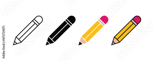  Pencil icon vector or Pencil edit icon