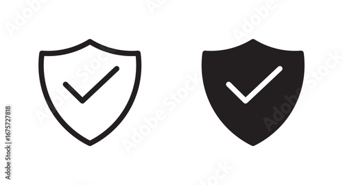 sheild verified icon set