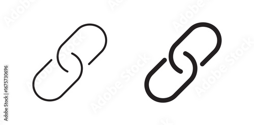 Chain, link icon vector. Link icon. Hyperlink chain symbol. 