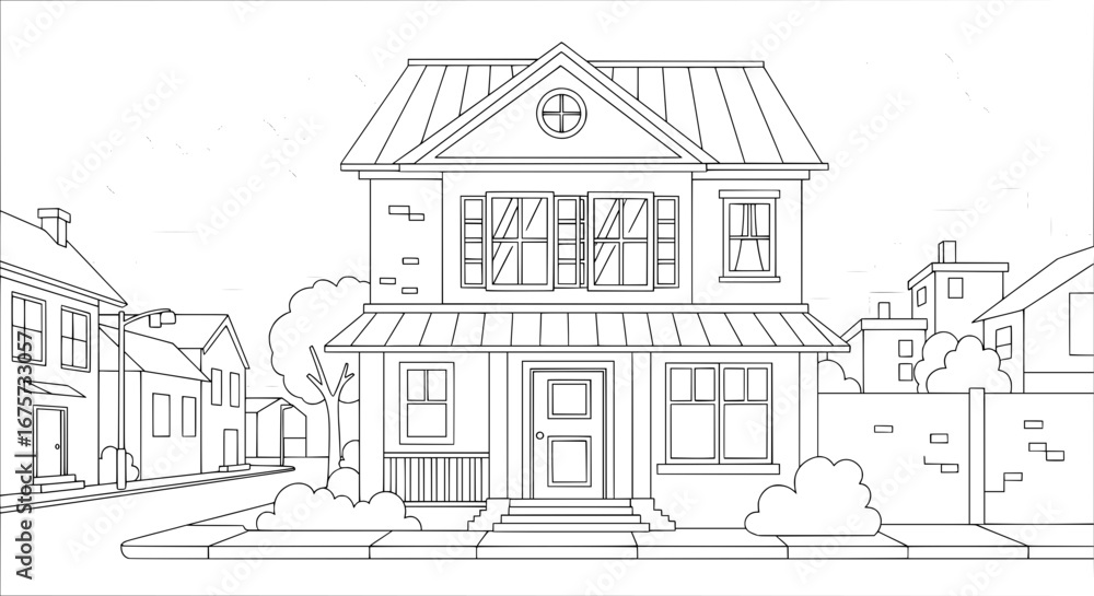 Fototapeta premium House with transparent background