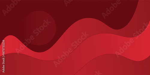 Red abstract background with dynamic shapes composition simple