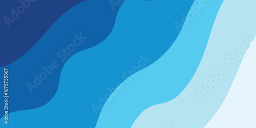 Sea waves layered vector background illustration and sea beach vector illustration.