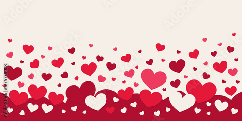 Happy valentine s day greeting with hearts and arrows