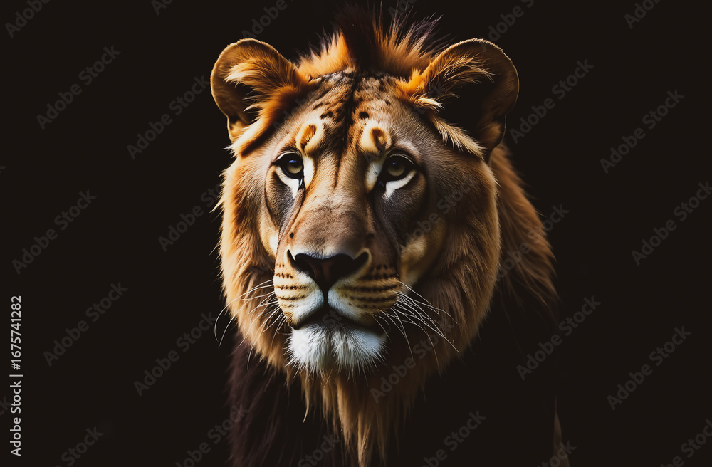 Naklejka premium portrait of a lion