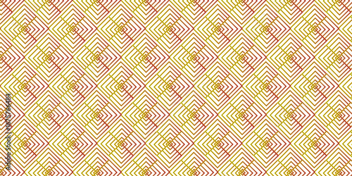 Seamless Geometric Triangle Pattern in Orange and Yellow Gradient. Seamless Pattern: The image clearly displays a repeating design, indicating a seamless pattern suitable for backgrounds or textiles. 