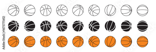  basketball  sport equipment solid  icon . Basketball logo vector icon . eps 10 