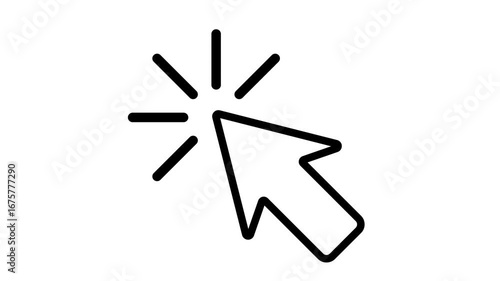 Animated Pointer icon vector design templates