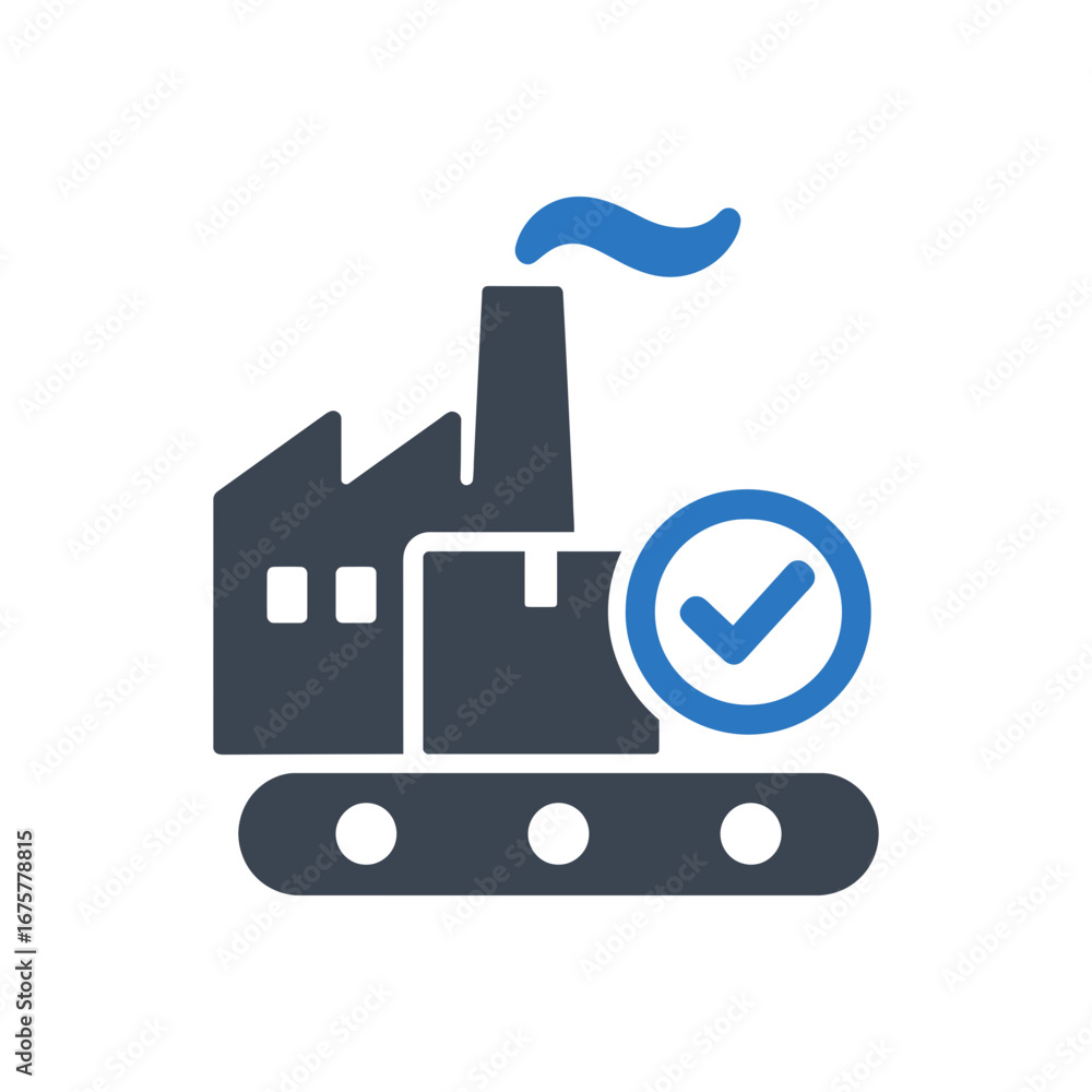 Obraz premium Factory Quality Check Icon