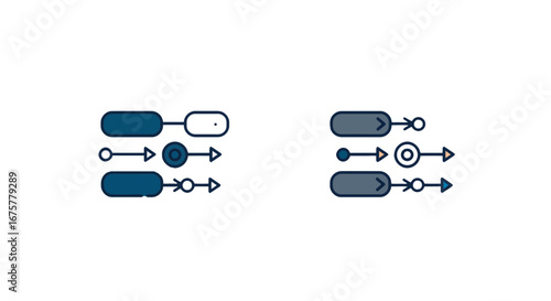 Ui ux design interface elements website app user experience navigation controls toggle switch sliders graphic on transparent background
