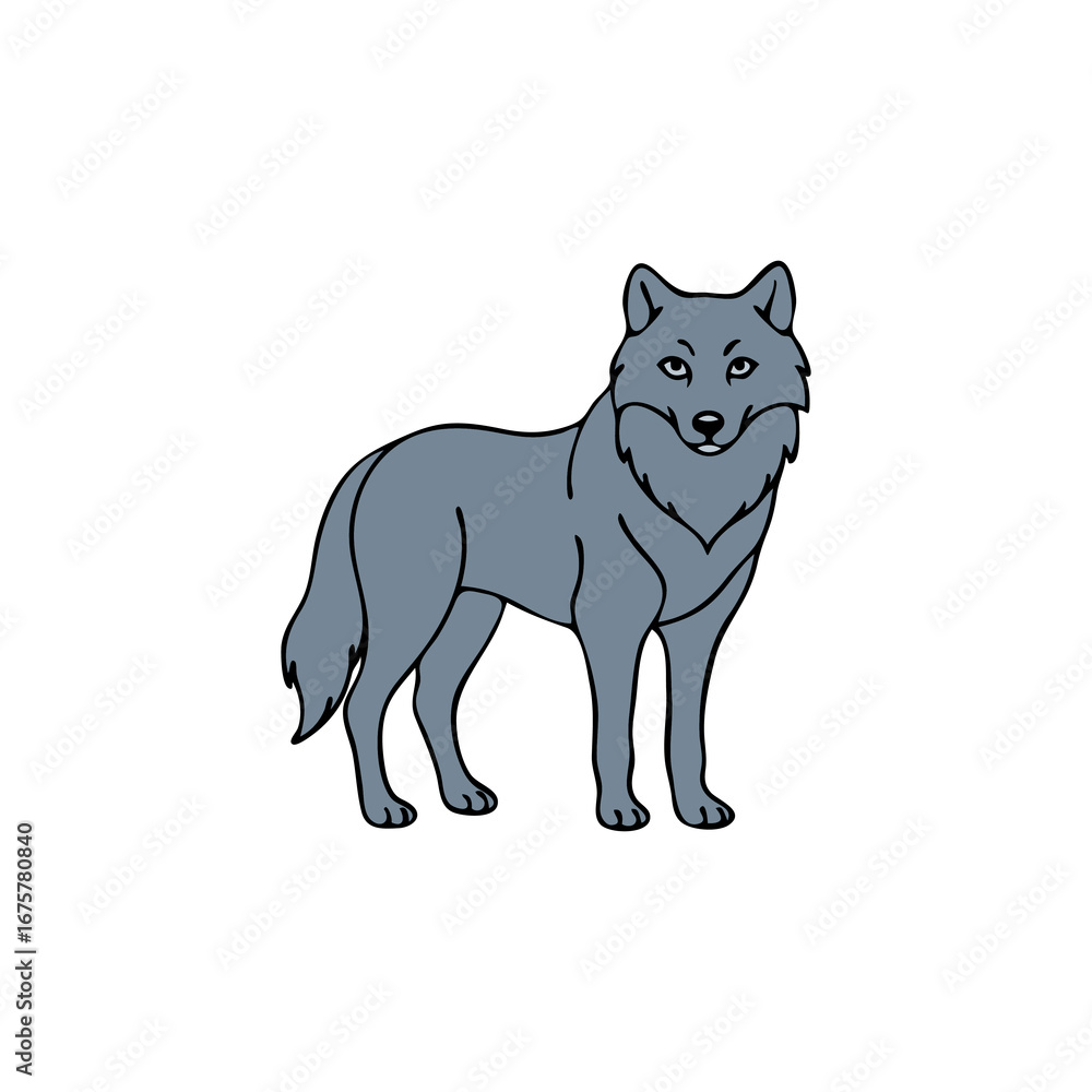 Fototapeta premium A wolf beast 6.eps