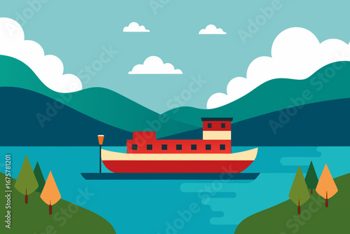 cruise ship in the sea