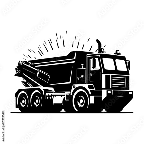  Compactor truck silhouette ,  Compactor truck vector