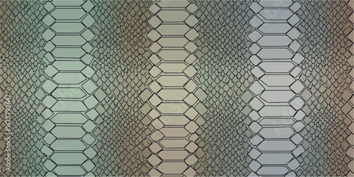 High-quality vector pattern of snake skin texture, designed with clean outlines and solid or smooth gradient colors.