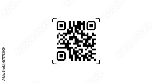 Qr code digital data matrix barcode information scan technology mobile link url website application on transparent background