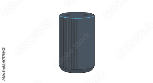 Smart speaker voice assistant wireless speaker digital assistant home automation device technology on transparent background