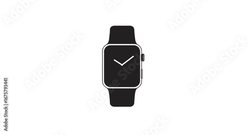 Wrist device smartwatch technology wearable digital time timepiece gadget accessory modern style design on transparent background