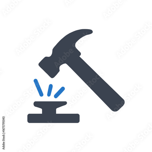 Hammer and Anvil Icon