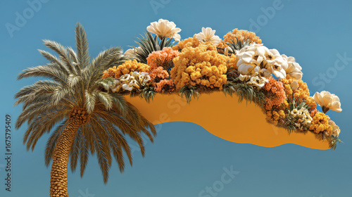 palm tree Puppetmind collage image