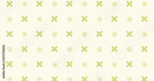 soccer ball yellow pattern background