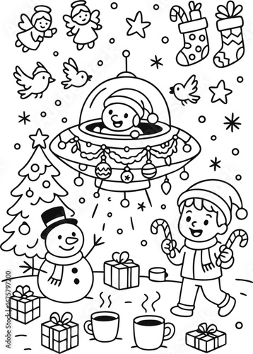 Christmas Coloring Pages for Kids & Adults | Santa, Reindeer, Snowman & Holiday Fun